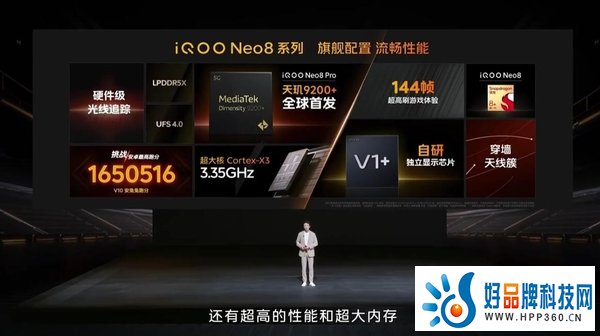 　　iQOO Neo8系列正式发布：双芯旗舰点燃机圈，到手价仅2299元起