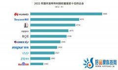 2022年国内发明专利授权量公布：OPPO位列企业第四