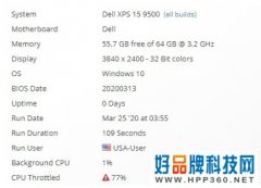 戴尔顶配版XPS 15 9500曝光：搭载i9-10980HK，没有独显